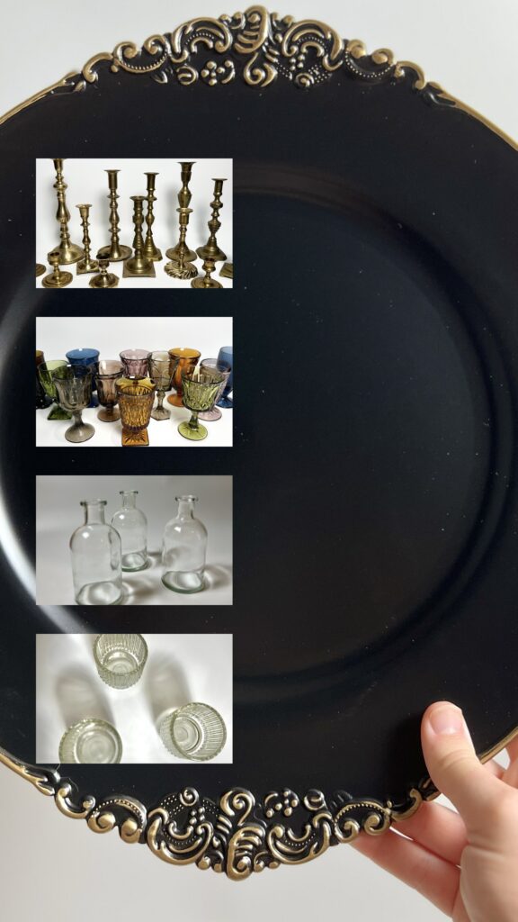 moody and dark wedding decor