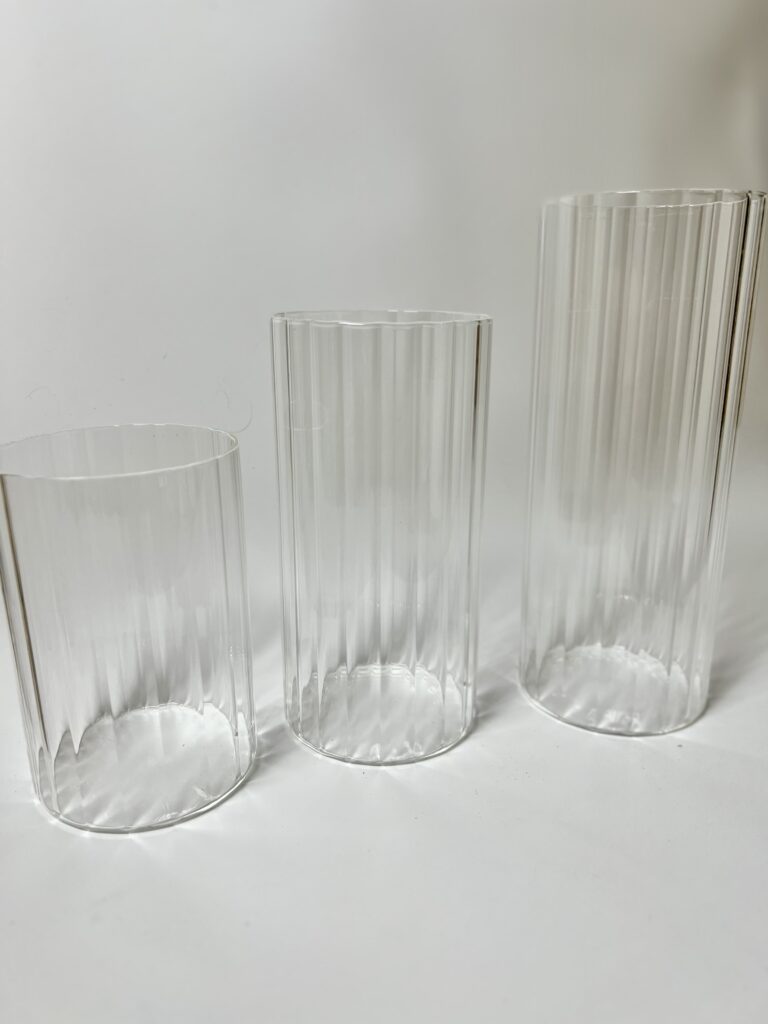 Ribbed Vases