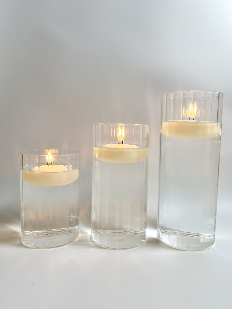 ribbed vases