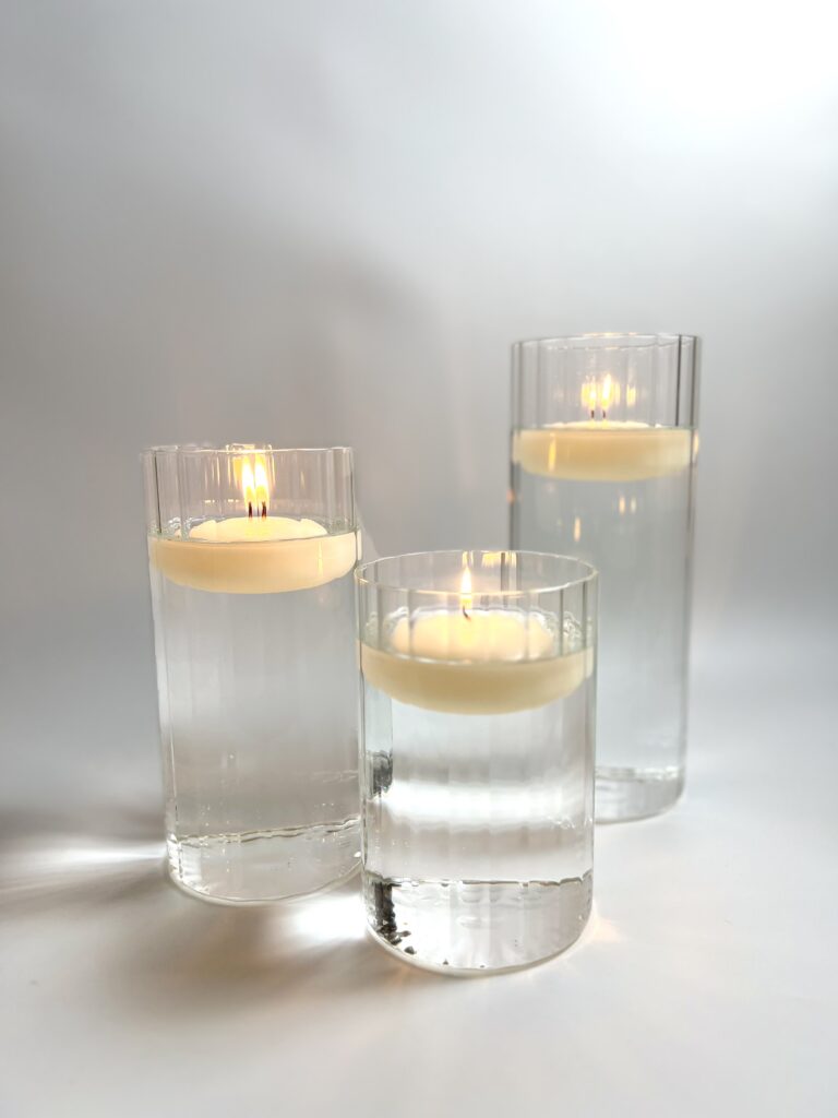 ribbed vases