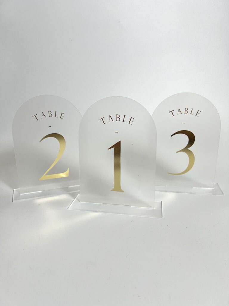 Table Numbers
