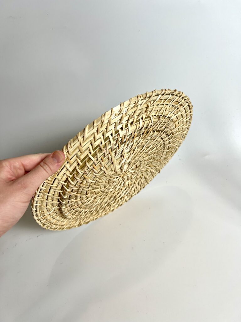 Blond Rattan Charger