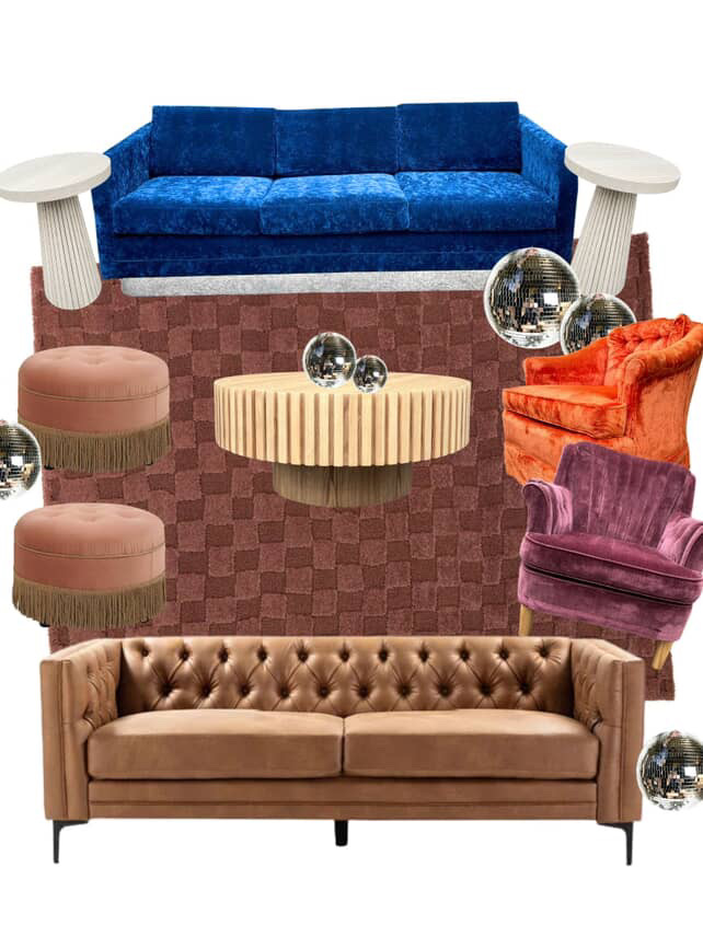 Disco Cowgirl Party Furniture Lounge Set